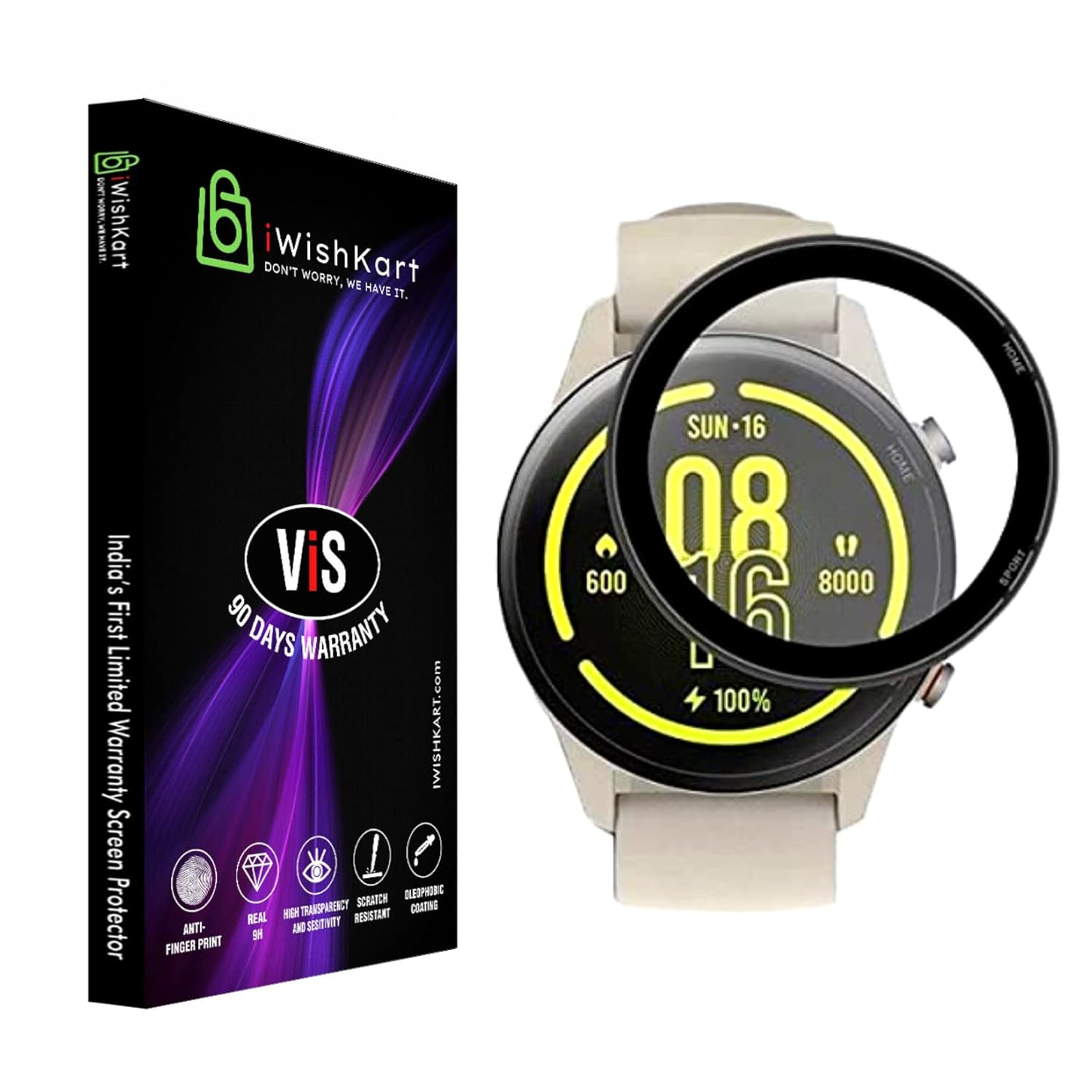 iWishKart® ViS Fastrack Revoltt FR1 Pro 1.3Inch Smartwatch Tempered