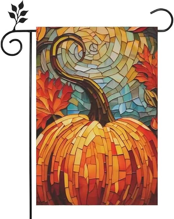 Fall Garden Flag 12x18 Inch Vertical Double Sided Flags