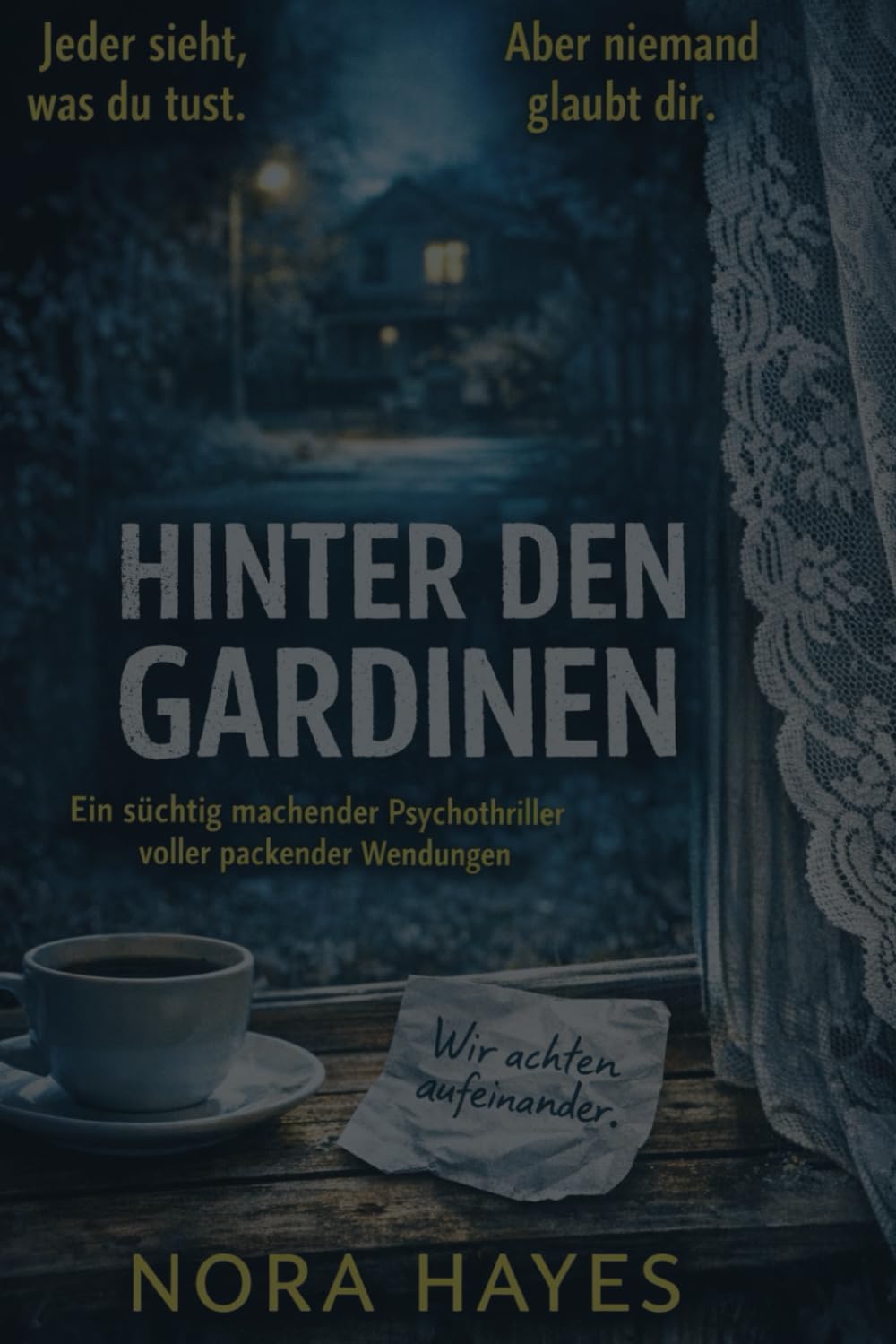 Hinter den Gardinen: Ein süchtig machender Psychothriller voller packender Wendungen