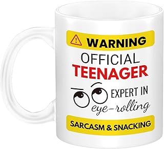Official Teenager Mug - Fun Ceramic Coffee Cup for Teens - Perfect 13th Birthday Gift for Boys & Girls - 11 oz Funny Novelty Cup