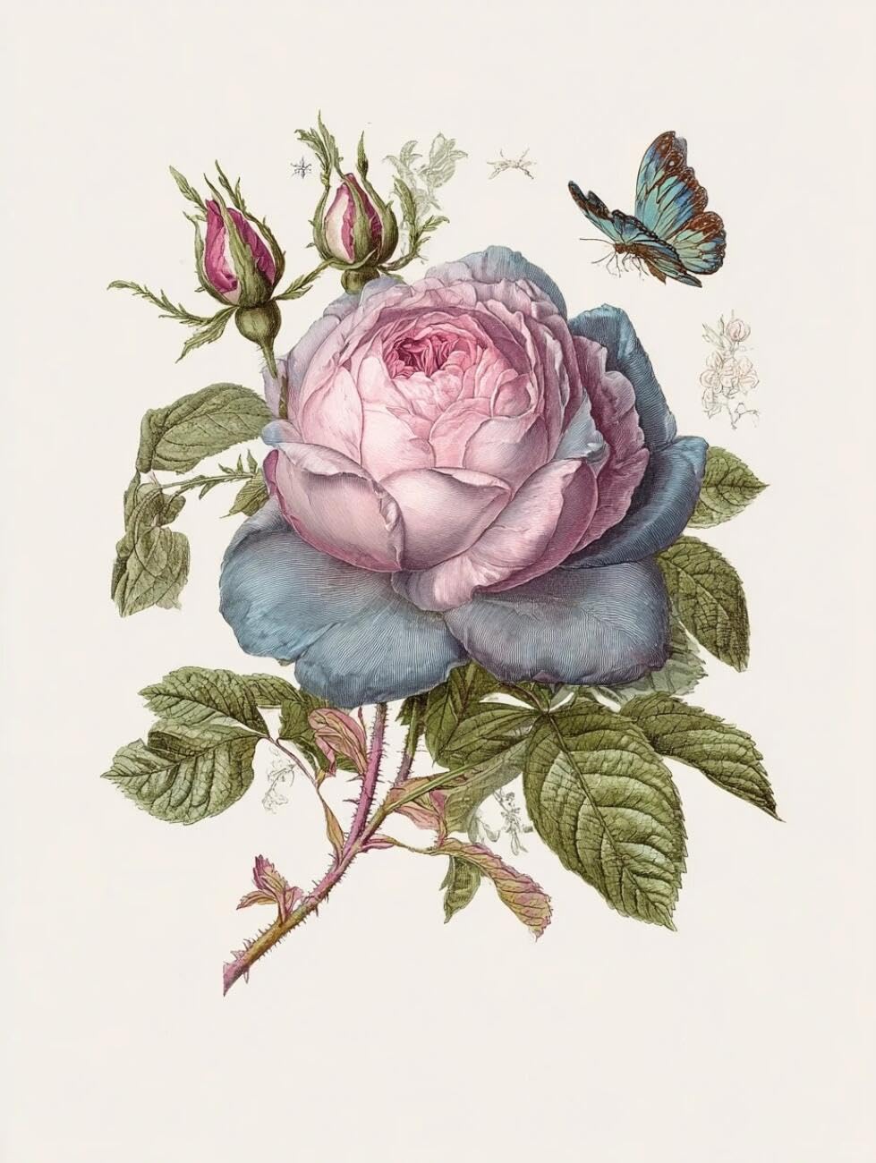 RKFLGEW Flowers 14CT Cross Stitch Kits for Adults A Rose Embroidery Kit for Beginners Adult DIY Cross Stitches Needlepoint Set Home Decoration 40x50cm