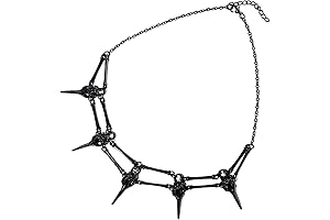 Bird Skull Skeleton Choker - Gothic Style Raven Bones Necklace - Mystic...