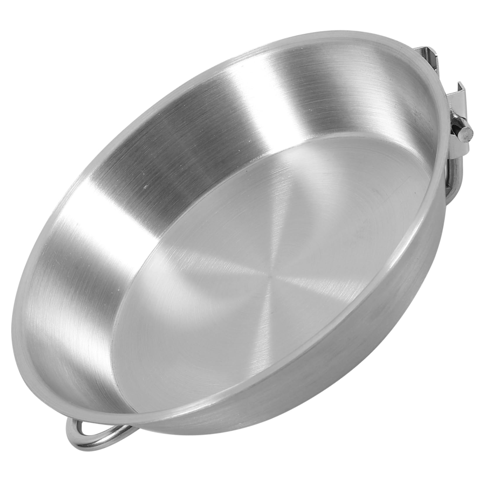 Mini Stainless Steel Frying Pan with Handle Nonstick Skillet for Eggs and Meat Portable Breakfast Pan for Outdoor