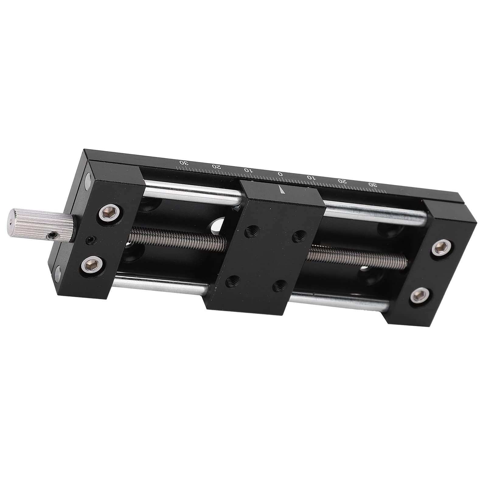 SP40A - Mesa deslizante DB65, eje X - Perilla manual de ajuste fino, plataforma de corte de aleación de aluminio, guía en de milano de 65 mm de carrera para microscopios e
