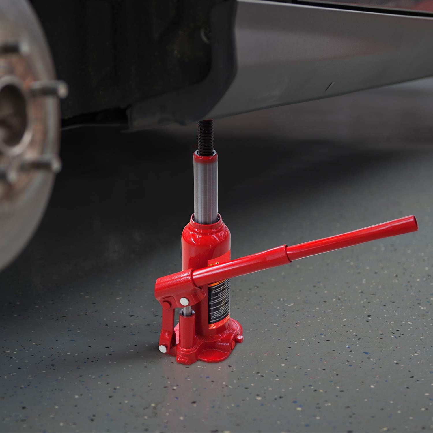 BIG RED TAM90803B Torin Hydraulic Welded Bottle Jack, 8 Ton (16,000 lb) Capacity, Red : Industrial & Scientific