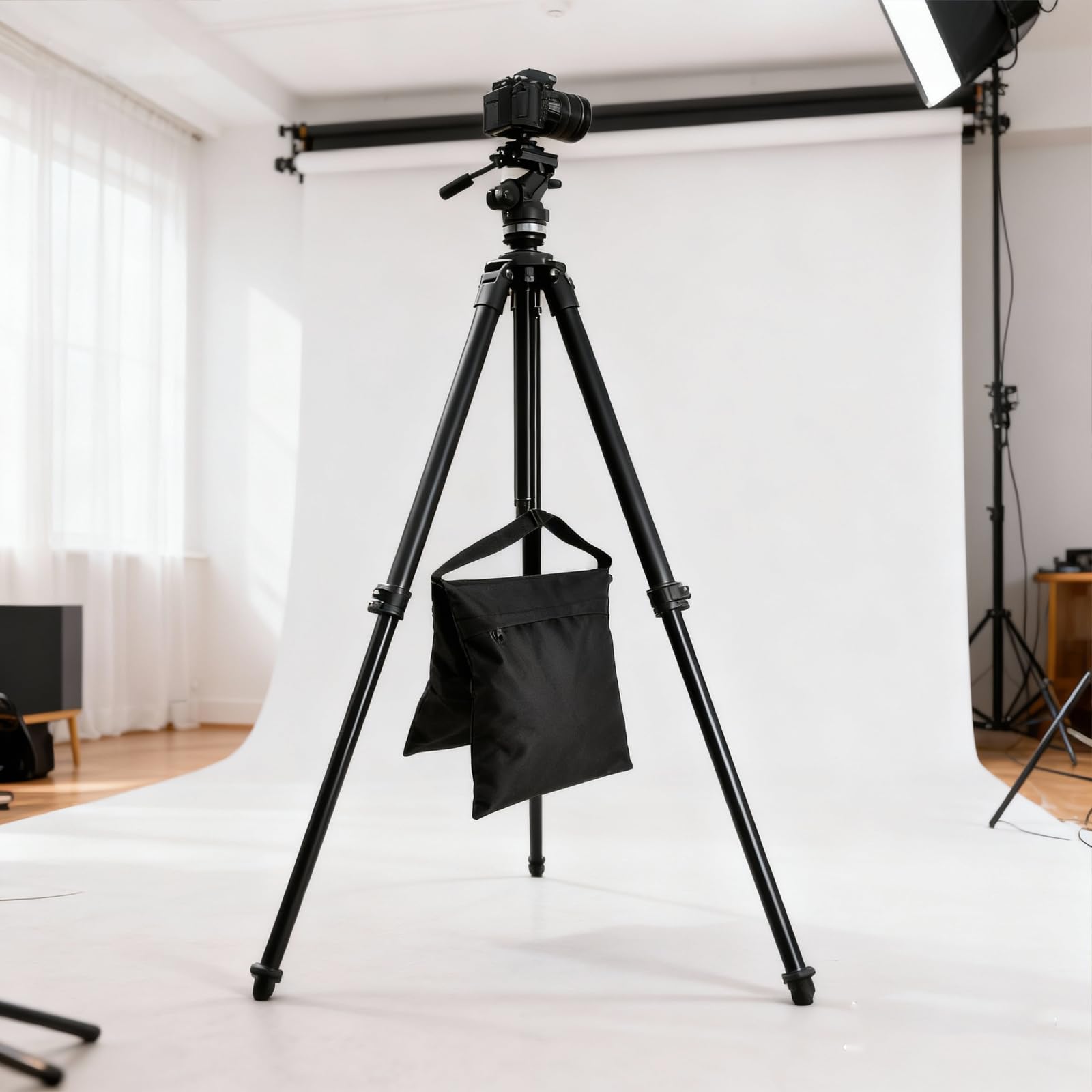 Lot de 4 sacs de sable pour lestage avec 4 crochets d'escalade et 8 sacs de fermeture, poids pour tonnelle, sac de sable pour studio photo, extérieur, pavillon et lestage de tente
