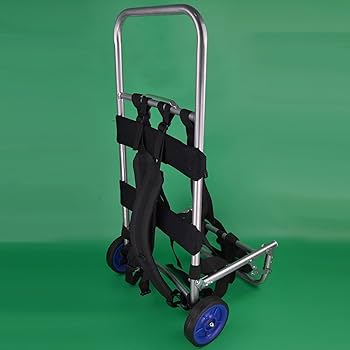 背負えるキャリーカート 背負子 軽量 キャリーシャーシ 荷物運搬 キャンプ 登山 Amazon.co.jp: 背負子 軽量 キャリー 折りたたみ アルミ製