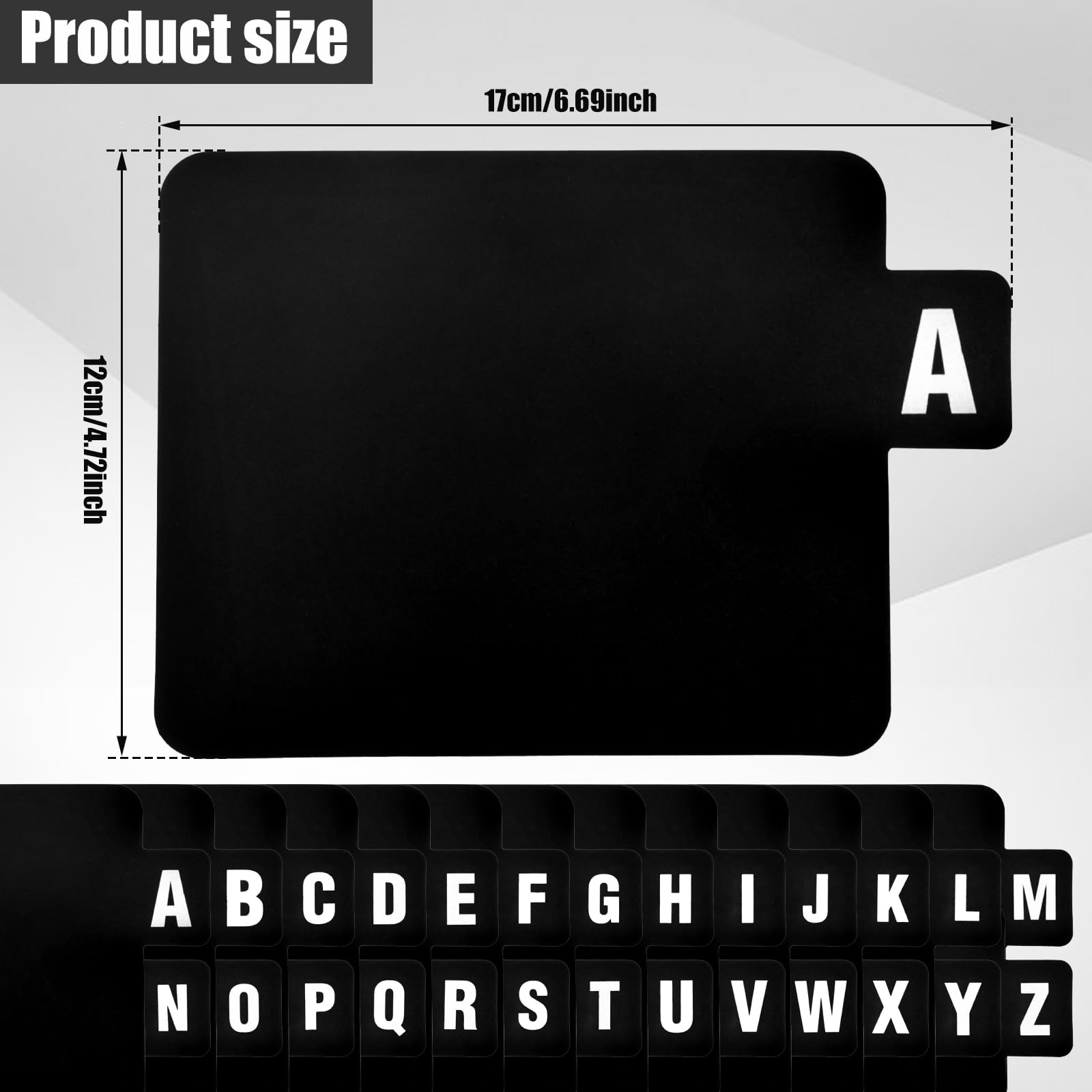 Vinyl Record Dividers Alphabetical A-Z Vinyl Record Dividers with Alphabet Tabs Horizontal and Vertical Vinyl Separators Plastic Record Holder Organizer Guides for Album CD DVD Media Book Shelf Storag - Image 3