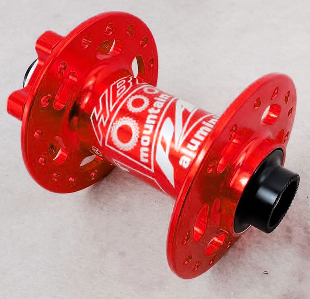 Piasty rowerowe MTB 32-otworowa piasta z hamulcem tarczowym przednia tylna oś przelotowa 100/142 mm zestaw łożysk rowerowych do kasety 7 8 9 10 11 12 prędkości (kolor: czerwony 100/142 mm)