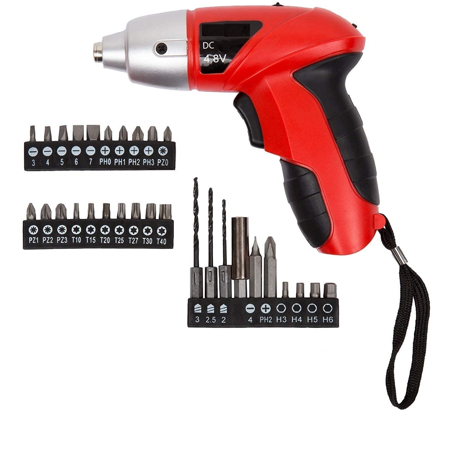 FosCadit Cordless Rechargeable Handy Drill Screwdriver with Bits Holder Electric Drill 45pcs Set (Multicolor) (B08H8N9T3Y) Amazon Price History, Amazon Price Tracker