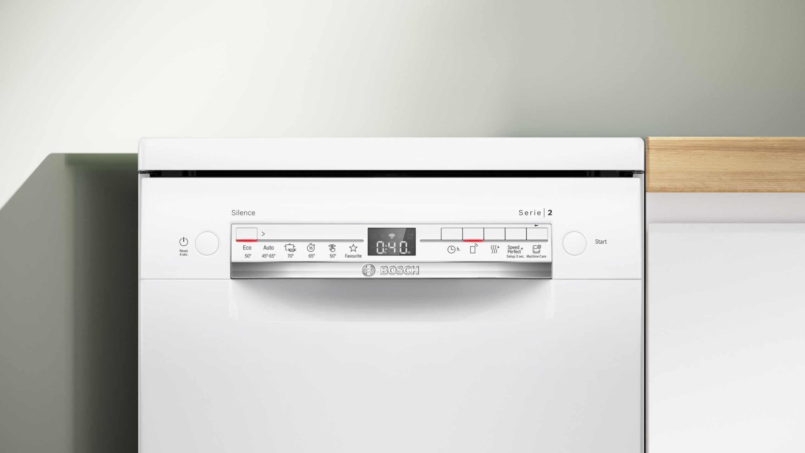 Série 2, Lave-vaisselle pose-libre, 45 cm, Blanc, SPS2HKW55E