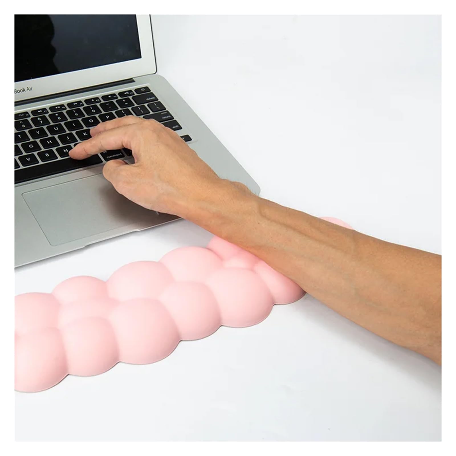 Repose-Poignet Tapis de Souris Ergonomique Clavier avec Repose-Poignet imperméable en Cuir PU antidérapant Accessoires Joueur(Pink Suit)
