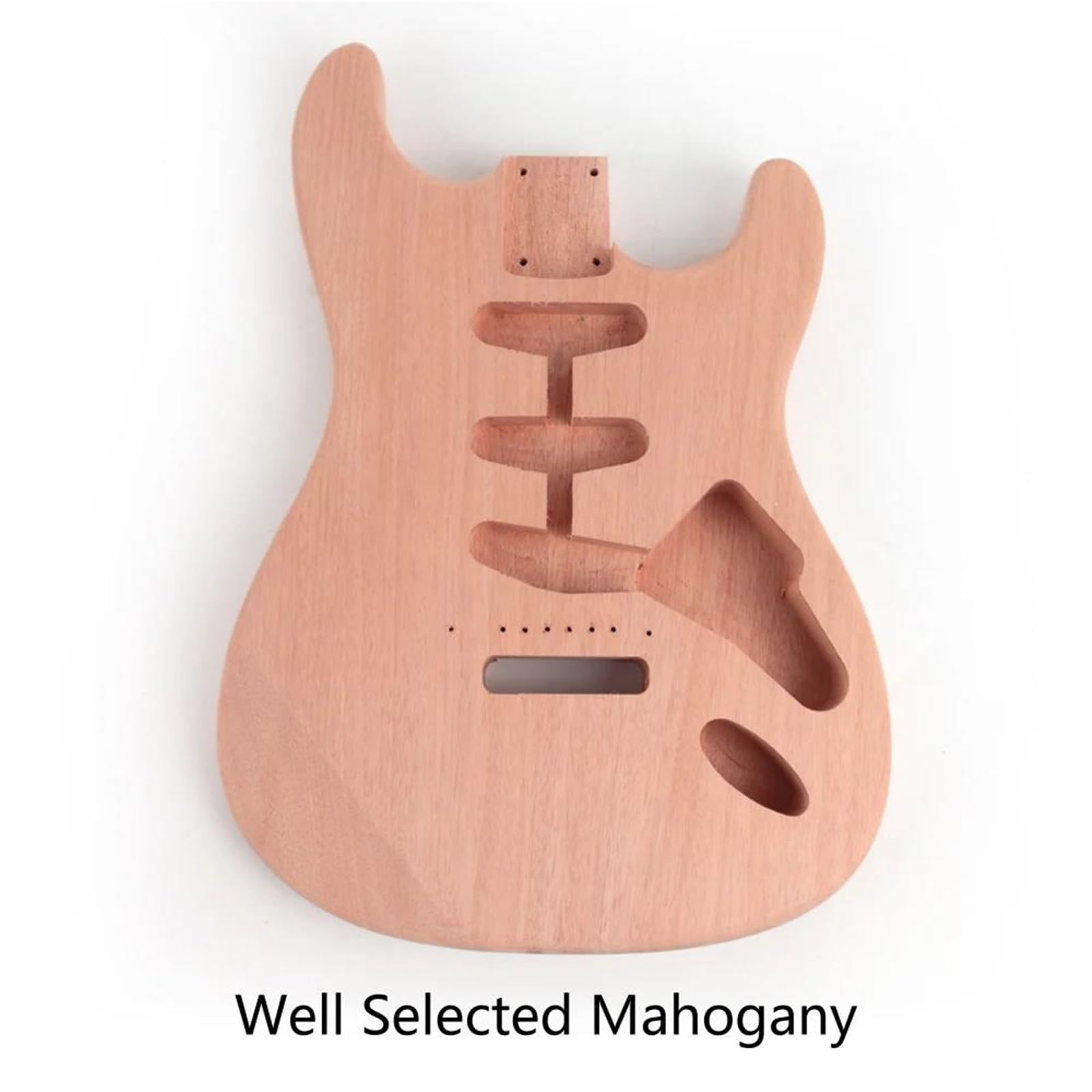 Unfinished Guitar Body Paddle Headstock Electric Guitar Kits Maple Fingerboard Dot Inlay Mahogany Body With All Hardware