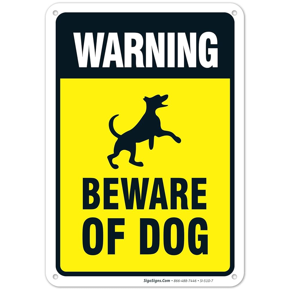 Amazon.com: Warning Beware of Dog Sign, Dog Warning Sign, 10x7 Inches, Rust Free .040 Aluminum, Fade Resistant, Made in USA : Patio, Lawn & Garden amazon-com-warning-beware-of-dog-sign-dog-warning-sign-10x7-inches-rust-free-040-aluminum-fade-resistant-made-in-usa-patio-lawn-garden