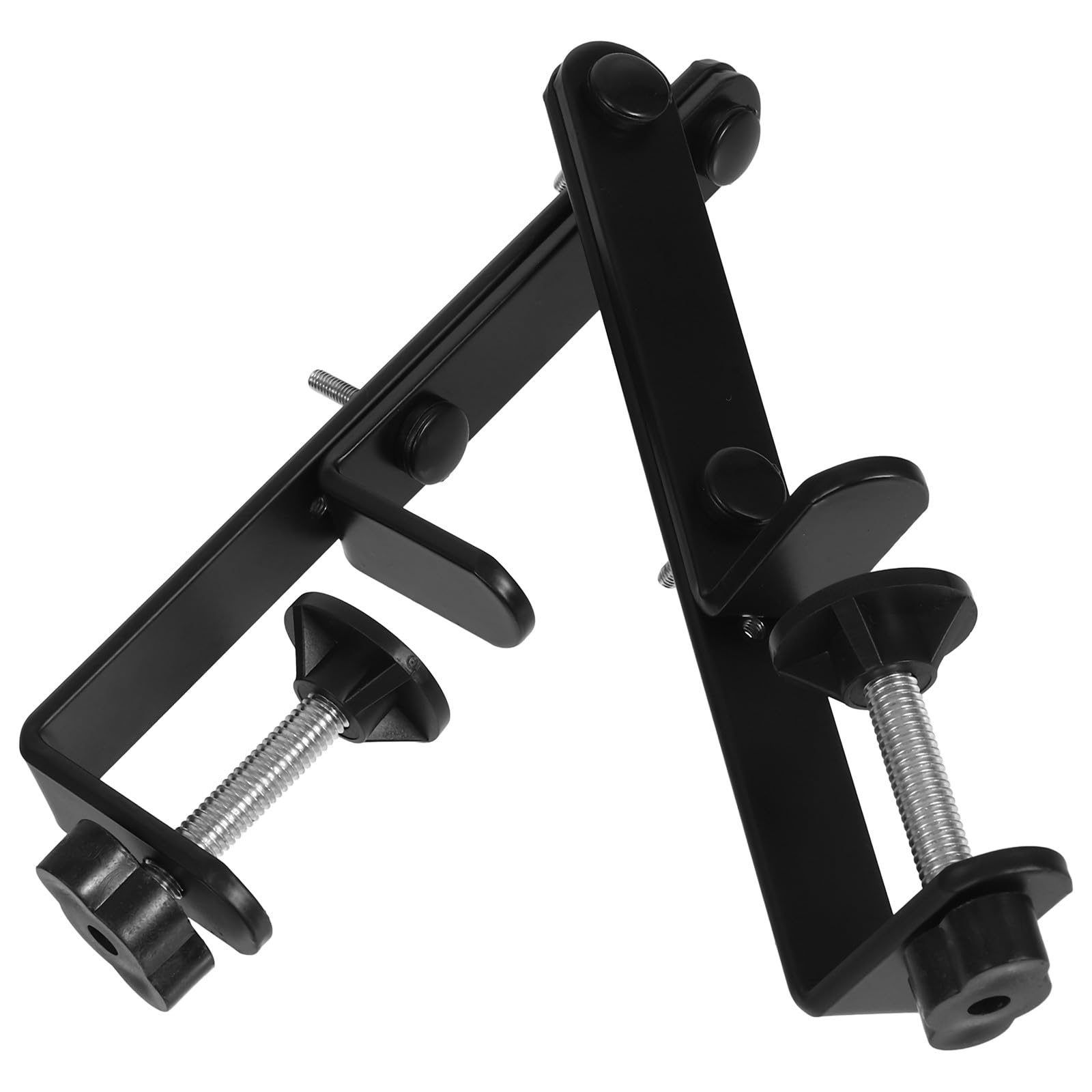 Support de Panneau Perforé en Acier Inoxydable Design Élégant Noir HANABASS 2pcs