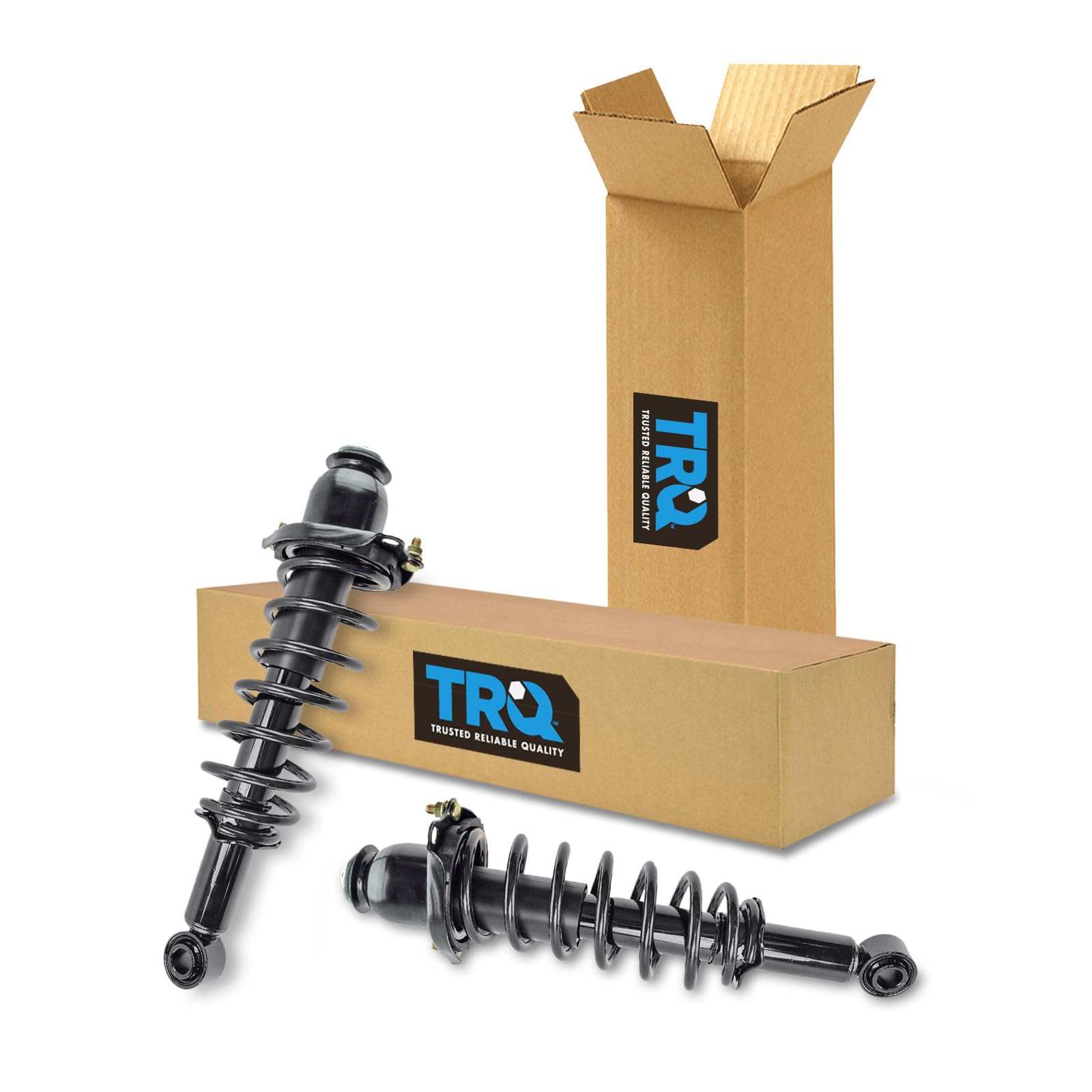 TRQ Rear Strut and Spring Assembly Set 2 Piece