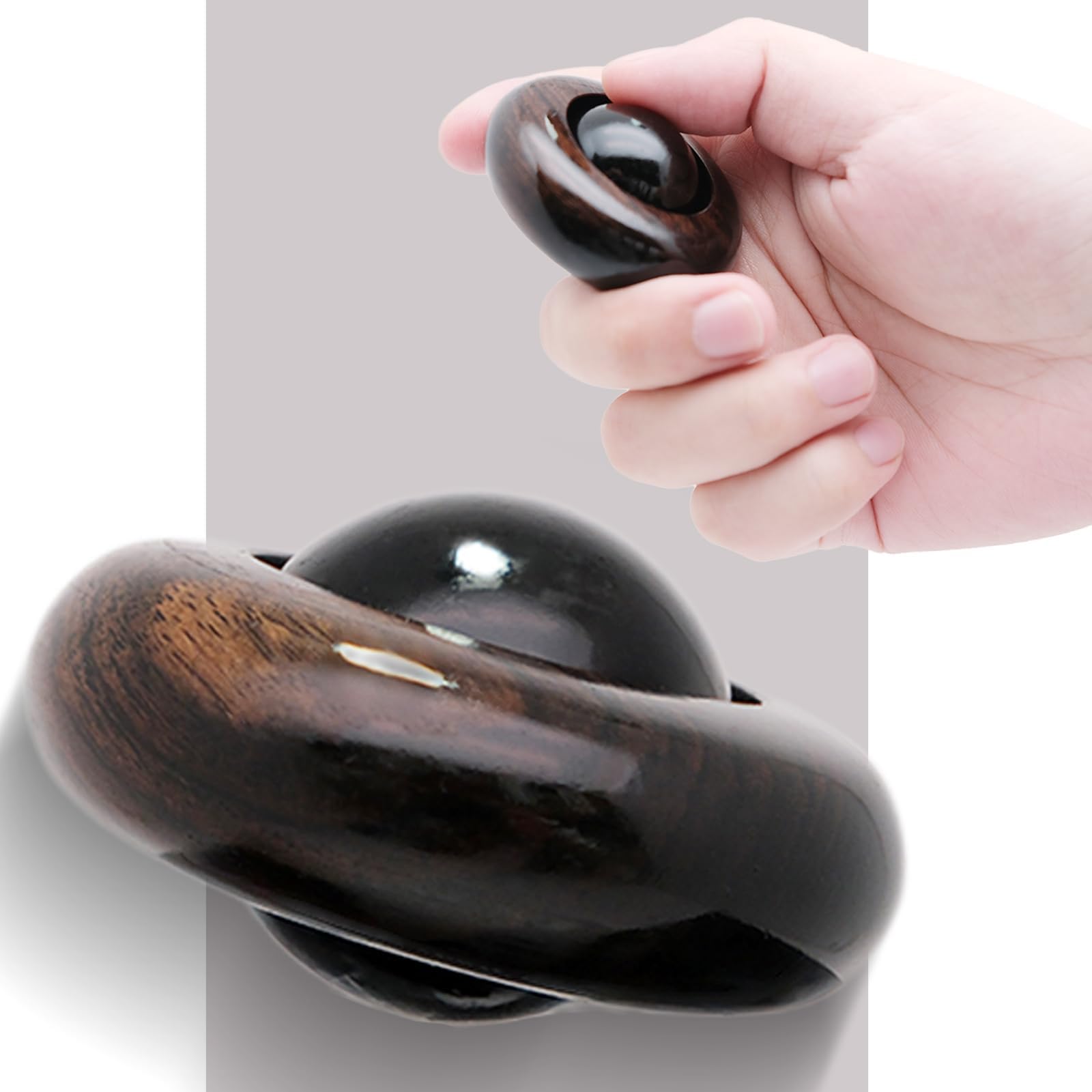 Wooden Stress Relief Toy, Toys for Adults, Tools for Adults, Portable Toys Adults Fidgets for Anxiety and Stress Balls, Quiet Fidget Cube Desk Toys for Office