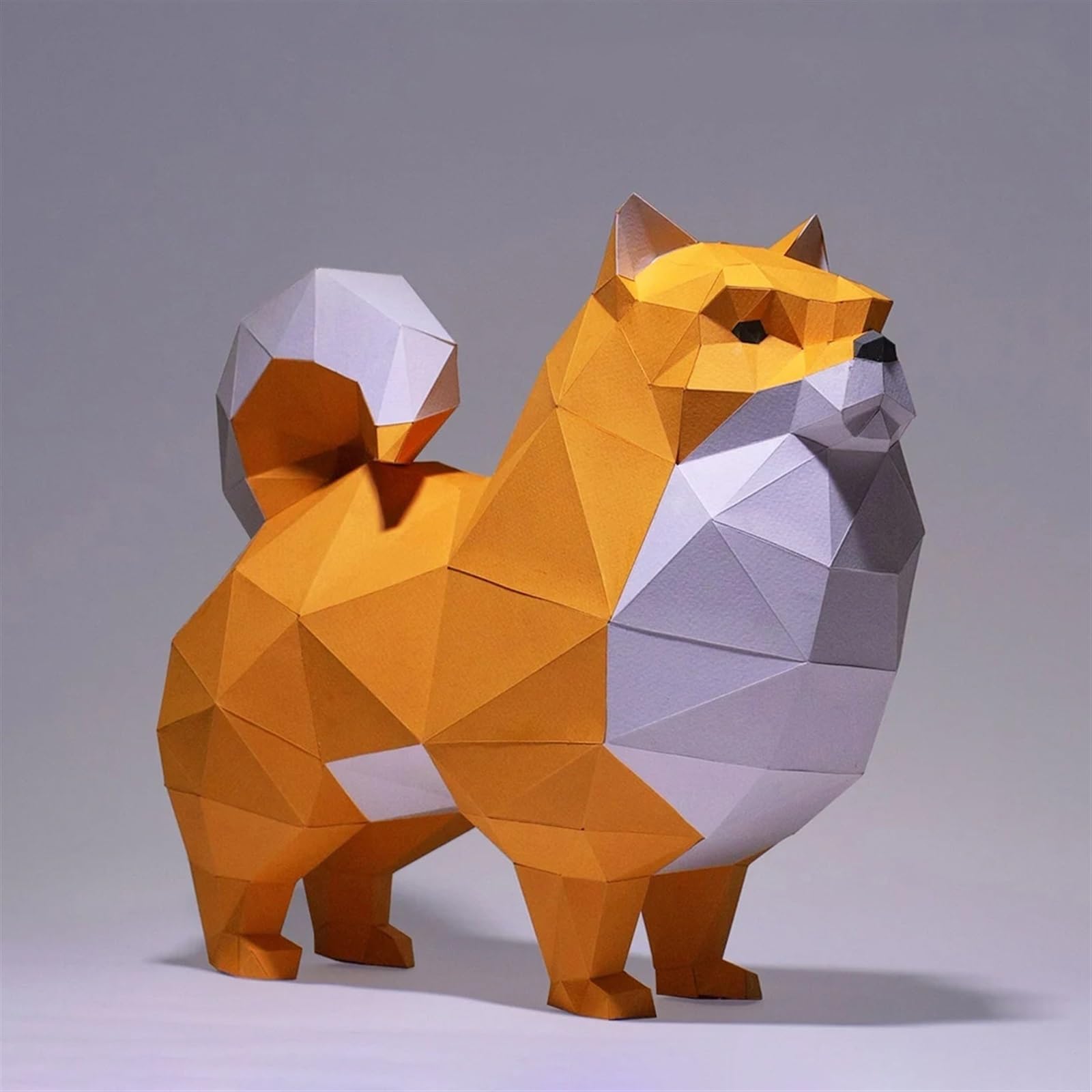Uematu A1 Dog Papercraft, Diy Papercraft Kit, 3D Paper Sculpture, Pre-Cut Diy Papercraft Kit, Origami 3D Dog, Paper Craft Kit For Adults Beginners Gift, Pre-Fold & Pre-Cut Model Kits