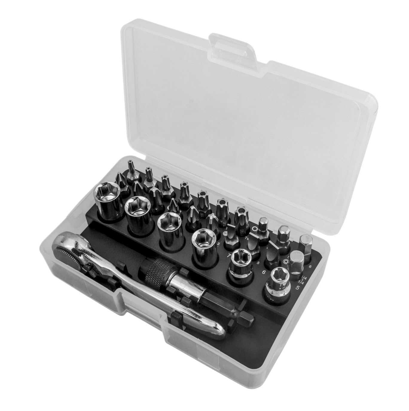 Herramientas Coche Juego De Puntas Destornillador Trinquete 28 En 1, Llave Pequeña Ángulo Recto For Espacios Reducidos Juego