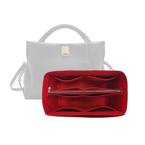 Purse Organizer for Mulberry Iris Organizer, Small Iris Bag Organizer, Handmade 2mm Thick Premium Felt Snug Sturdy Gold Zipper (For Oversized Iris,