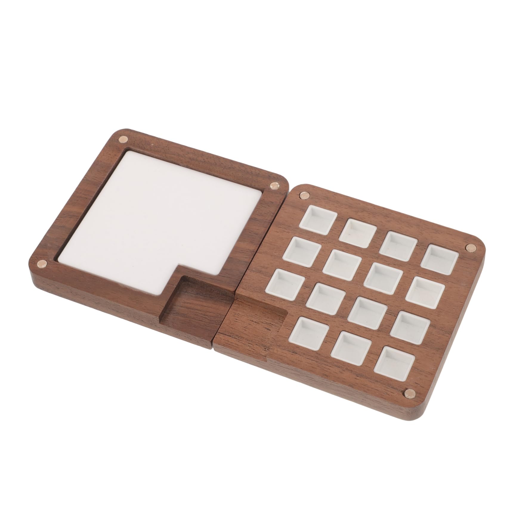 NESTINGHO Caja Estuche Acuarelas Madera Paleta de Acuarela portátil Paleta de Acuarela vacia Paleta de Pintura de Acuarela Paleta de Acuarela de Madera Paleta de Acuarela vacía el plastico