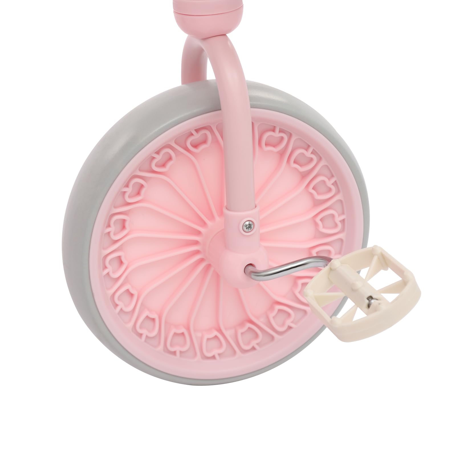 Triciclo per Bambini, Triciclo per Bambini con Pedali e Cestino, Triciclo per Imparare a Camminare per Bambini di 2-6 Anni (Rosa)