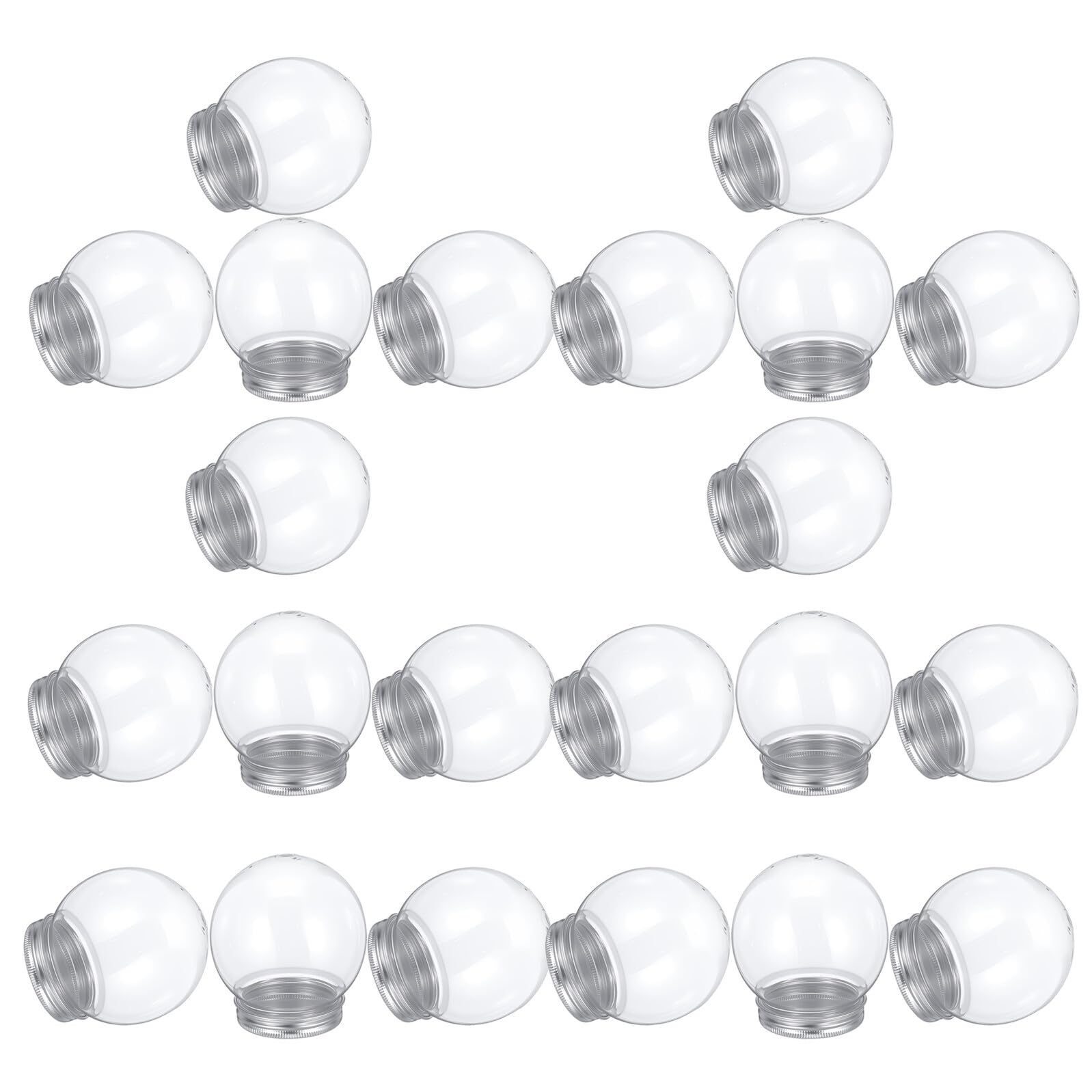 Bolas transparentes navideñas de 150ml MUCKLILY para personalizar el árbol familiar en Navidad