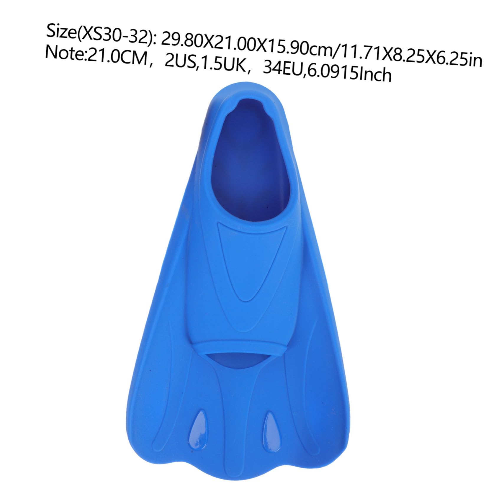 Mikikit 1 Pair Boys and Girls Diving Flippers Silicone Material Swim Training Fins for Swimming Snorkeling Diving Gear