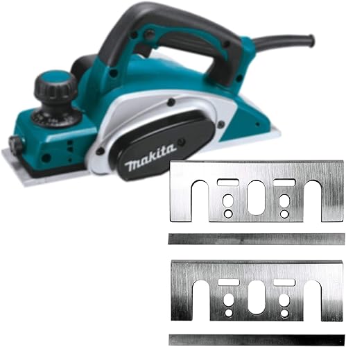 Miniatura 6 de Makita Paquete de 2 8 piezas - Juego de cuchillas de cepillado de 3 1 4 de doble borde para cepilladoras - Corte para madera dura - Carburo de