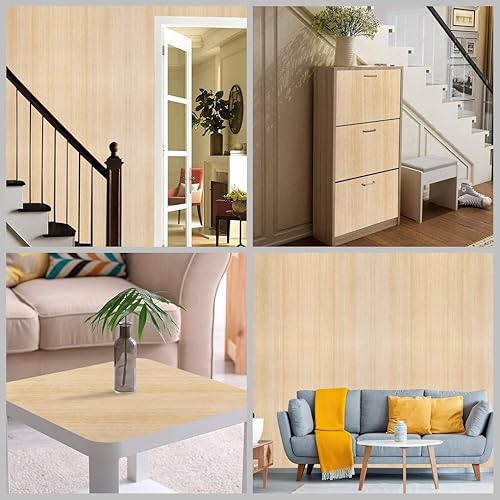 Miniatura 5 de Arthome - Papel de contacto de madera de roble autoadhesivo, película de vinilo decorativa para encimera, armarios, estantes, cajones, revestimiento