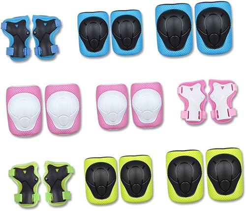 Miniatura 3 de Toddmomy 6 unids1 juego de coderas deportivas para adultos, almohadillas de monopatín para montar a caballo, equipo de ciclismo, muñequeras para