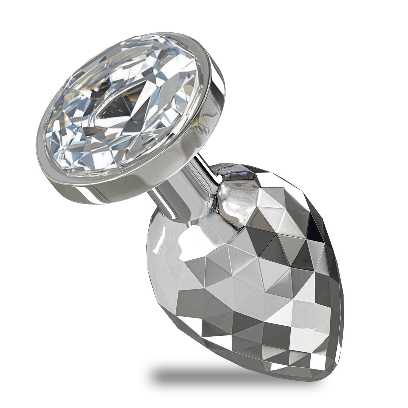 Anal Plugs Small Butt Plug for Beginners,Adult Aanl Toys with Heart-Shaped Jewelry Base,G Spot Sex Toy Anal Sex Adult Toy for Beginner Adult Unisex Women and Men Couple (Small Pink): Silver