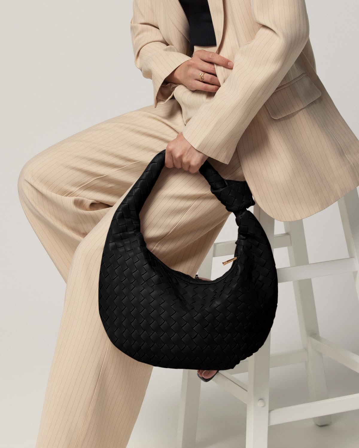 Woven Purse - Woven Tote Bag for Women - Large Hobo Bags - Image 3