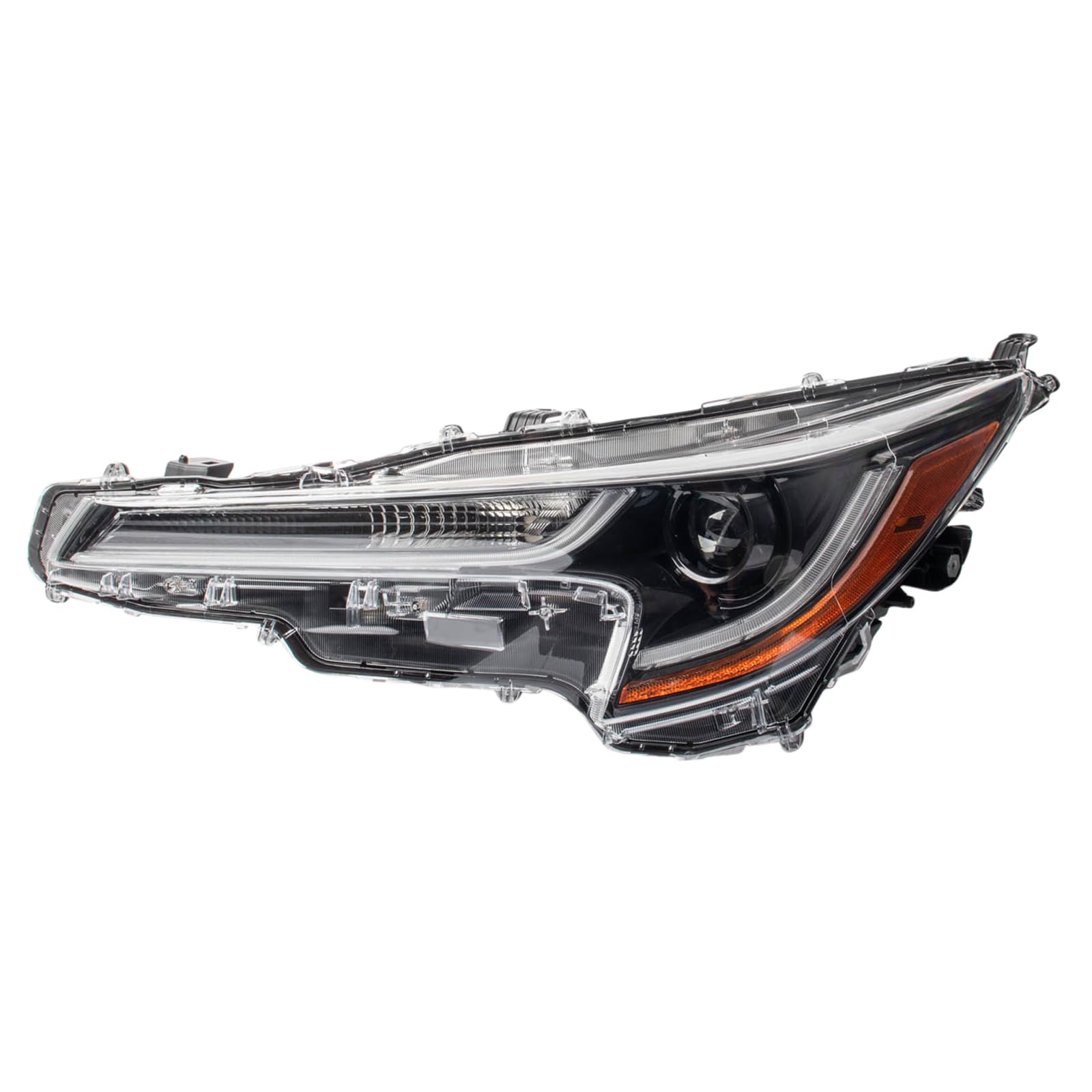 TRQ Driver Side Headlight Assembly Compatible with 2020-2022 Toyota Corolla L LE Japan Built TO2518197
