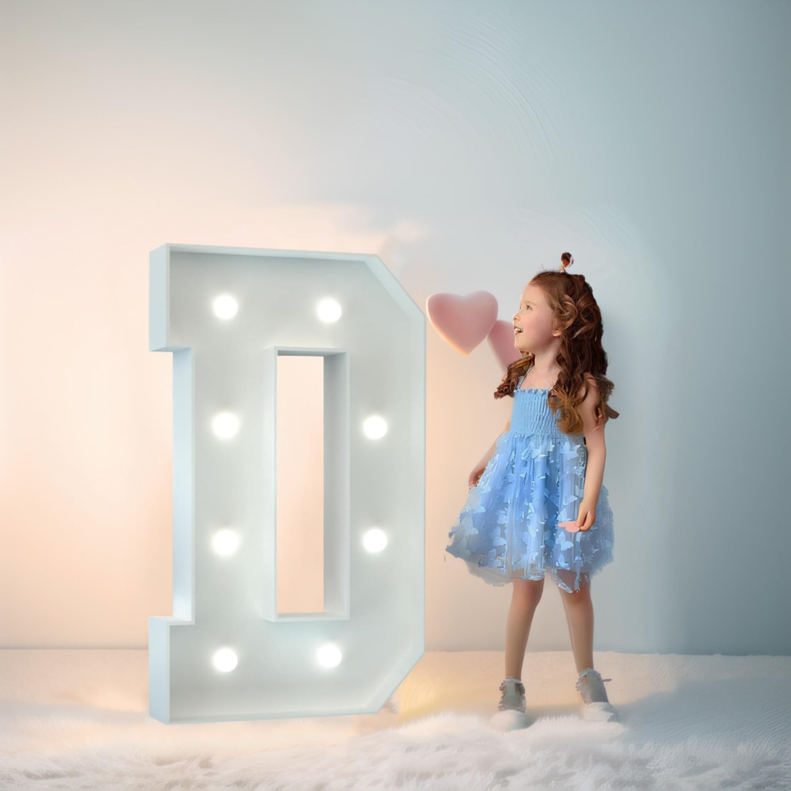 Syibelters Letter D 120Cm-4Ft Led Marquee Lights Led Alphabet Lights Remote Control Marquee Decoration Light Up Sign For Wedding Birthday Gifts