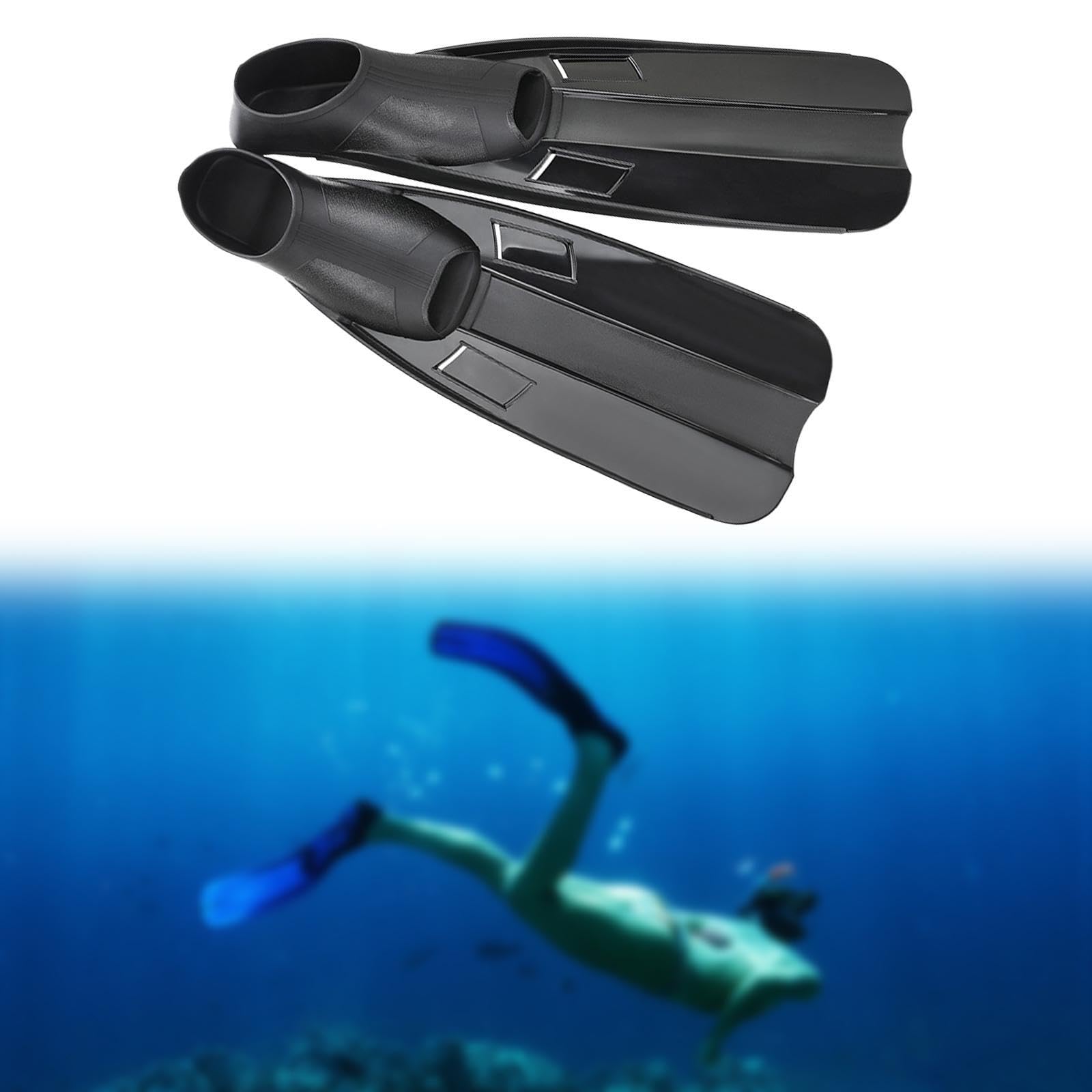 Aletas de Buceo, Aletas de Natación para Piscina, Aletas de Natación de Doble Capa, Material de Caucho PP Flexible, Ligeras Y Fáciles de Usar.