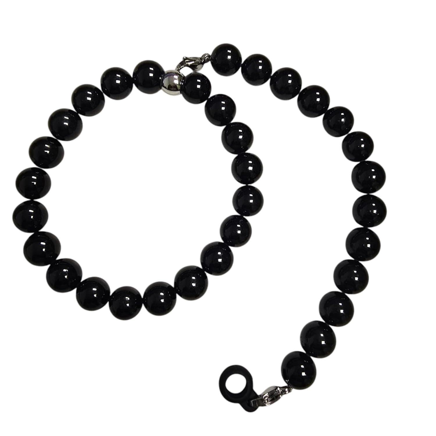 Locsanity Interlocking, Sisterlock, Dreadlock, Crochet Tool Bracelet Holder, Pink Beads (Black)