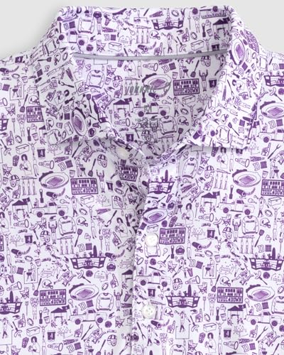 johnnie-O Tailgater 2.0 Polo | Polo Jersey de Rendimiento Estampado para Hombre | Absorbe Humedad | Camisa de Golf miniatura 3
