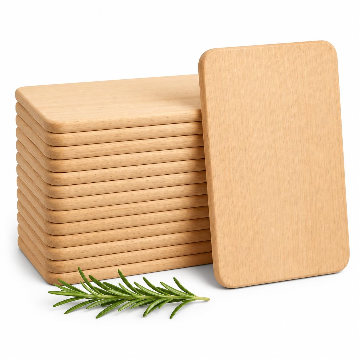20er Set Frühstücksbrettchen aus Holz - Brettchen - Holzbrettchen zum gravieren - Holzbretter zum basteln - Jausenbrett Holz - Brotzeitbrett - Vesperbrett - Frühstücksbretter