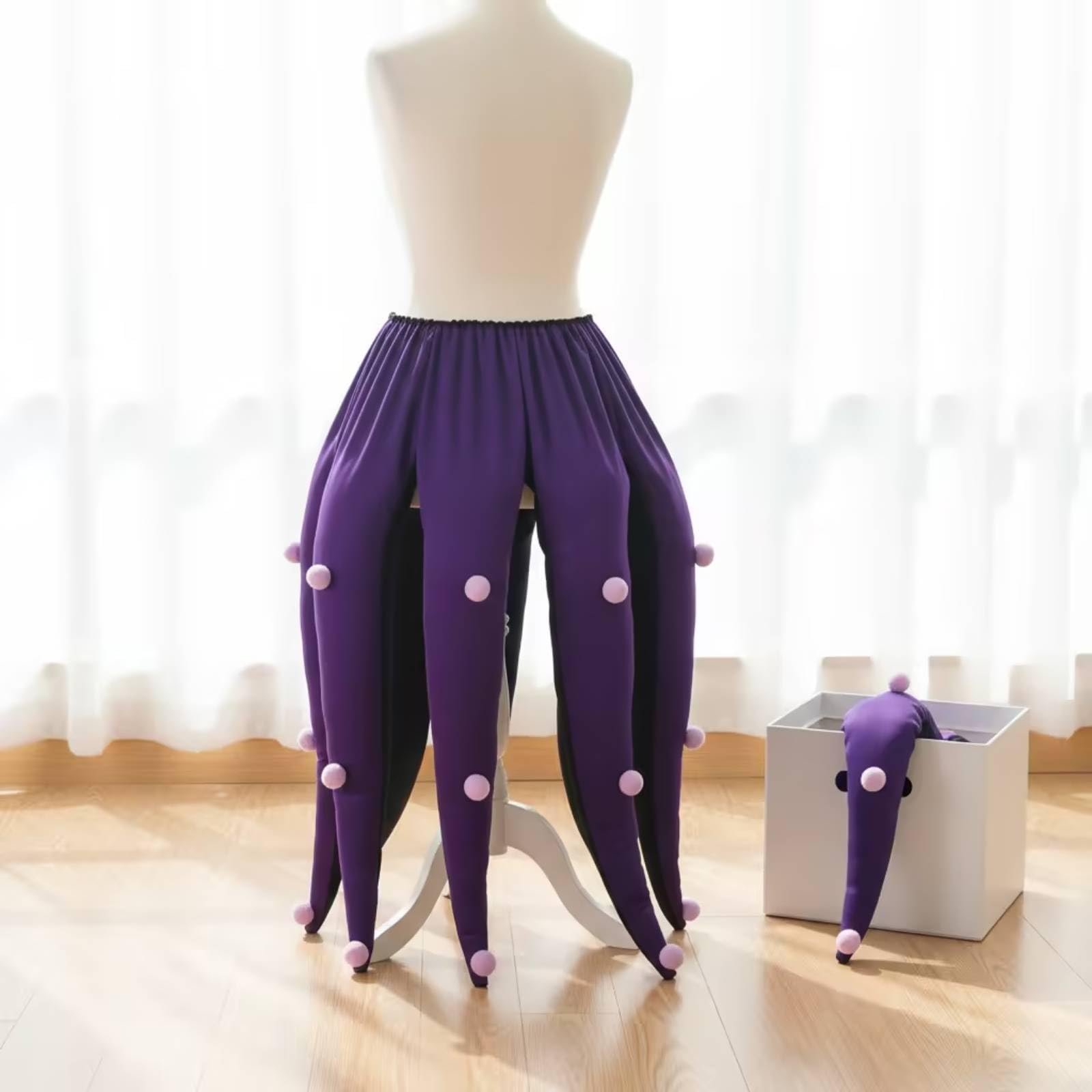 Halloween Costume Dress Gonna Costume Abito Travestimento Vestito Tentacolare in Poliestere Leggero con Cintura Elastica E Dinamico Adatto per