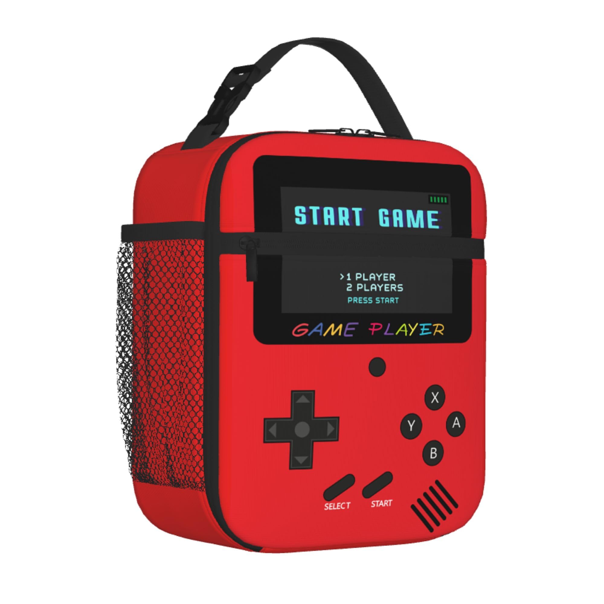 Lonchera para niños, consola de juegos para niños, lonchera aislada, reutilizable, portátil, para adolescentes, niños, escuela
