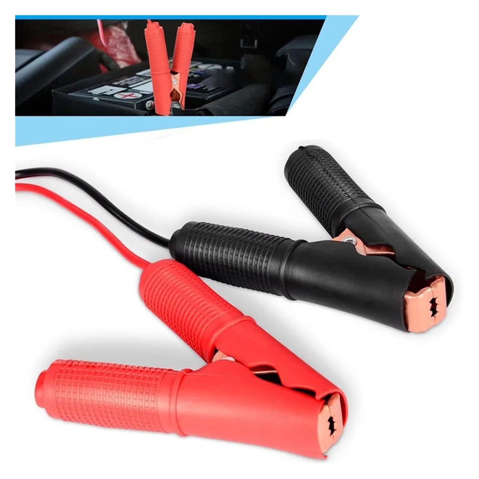 Zacisk bezpiecznikowy 30 A, 12 V, 24 V, adapter szybkiego zwalniania, przedłużacz, wytrzymały miedziany zacisk akumulatora do samochodu ciężarowego (1 m)