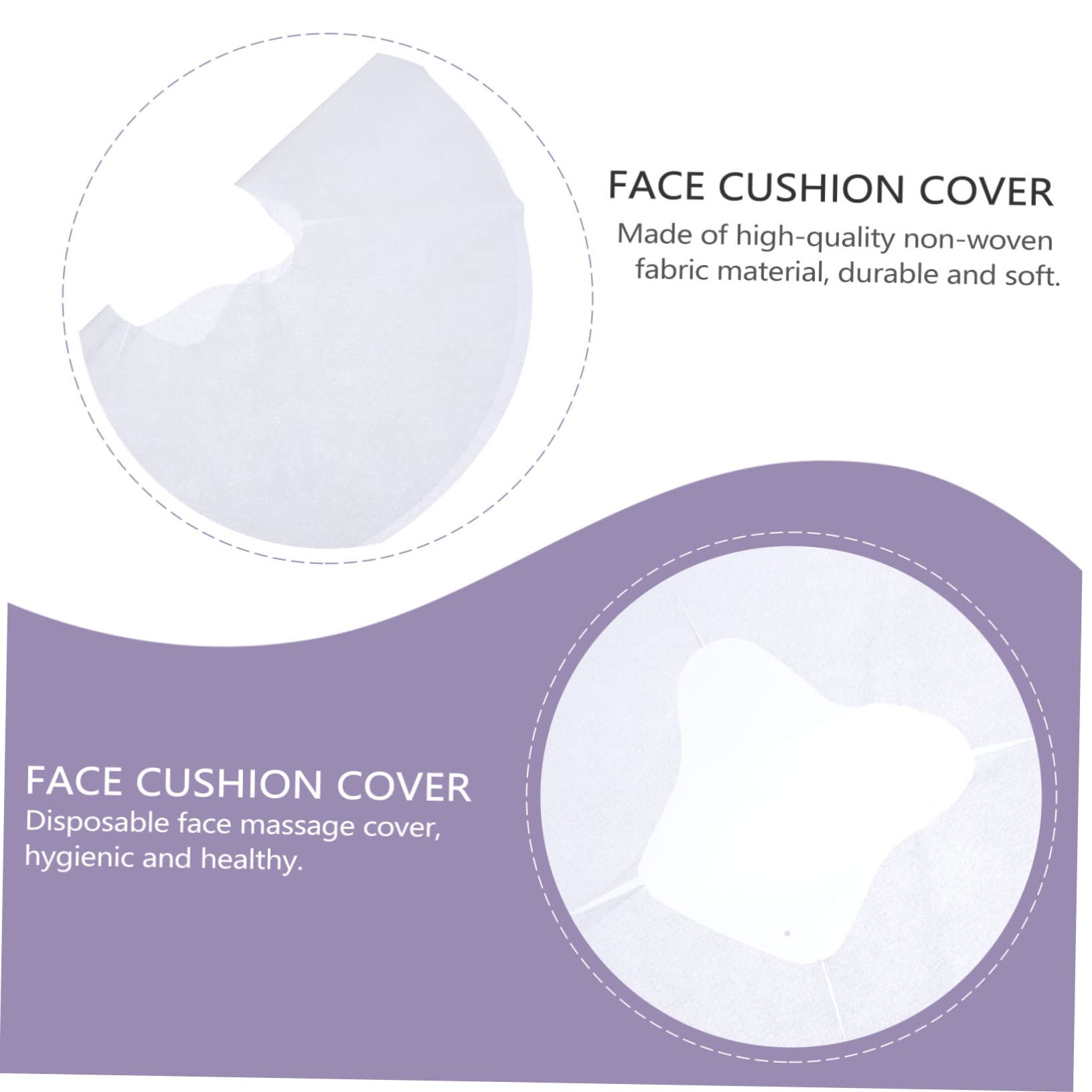 100 Piezas Fundas Desechables para Reposacabezas Masaje Facial Cubiertas Higiénicas para Almohadillas de Silicona Transpirables y Cómodas para SPA Clínicas y Salones de