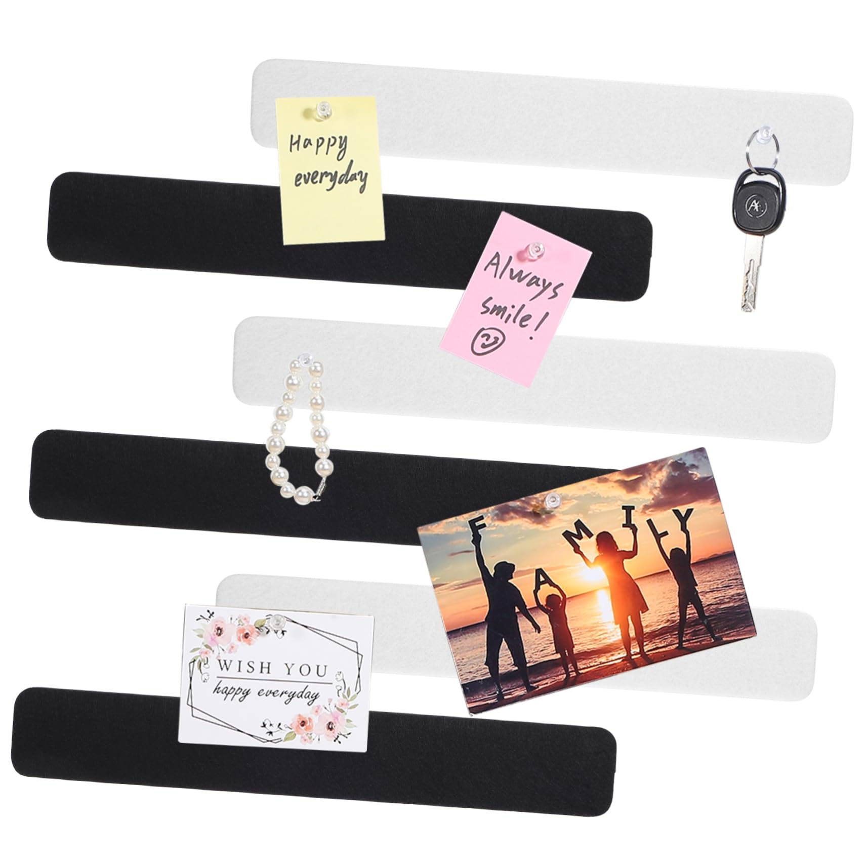 SEWACC Office Organization Felt Pin Board Bulletin Board Strips Pushpins Included