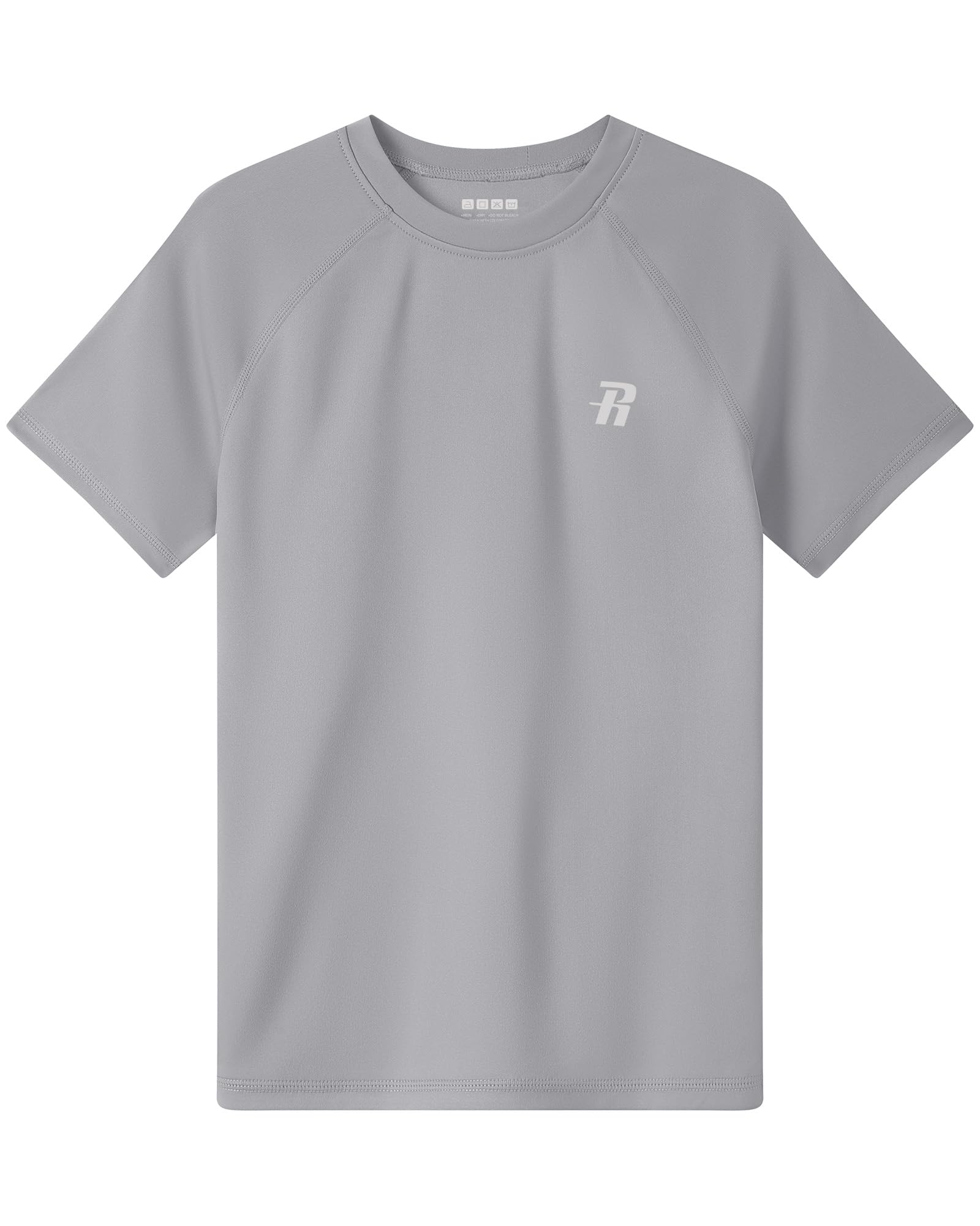 Runhit UPF 50+ UV Shirt Kinder Kurzarm, Atmungsaktives Badeshirt Schwimmshirt mit Rundhals, Schnelltrocknendes Rashguard Top für Strand Wassersport Outdoor