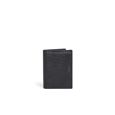 Tumi L Fold Wallet Handbags Black Embossed, Leather/Polyester