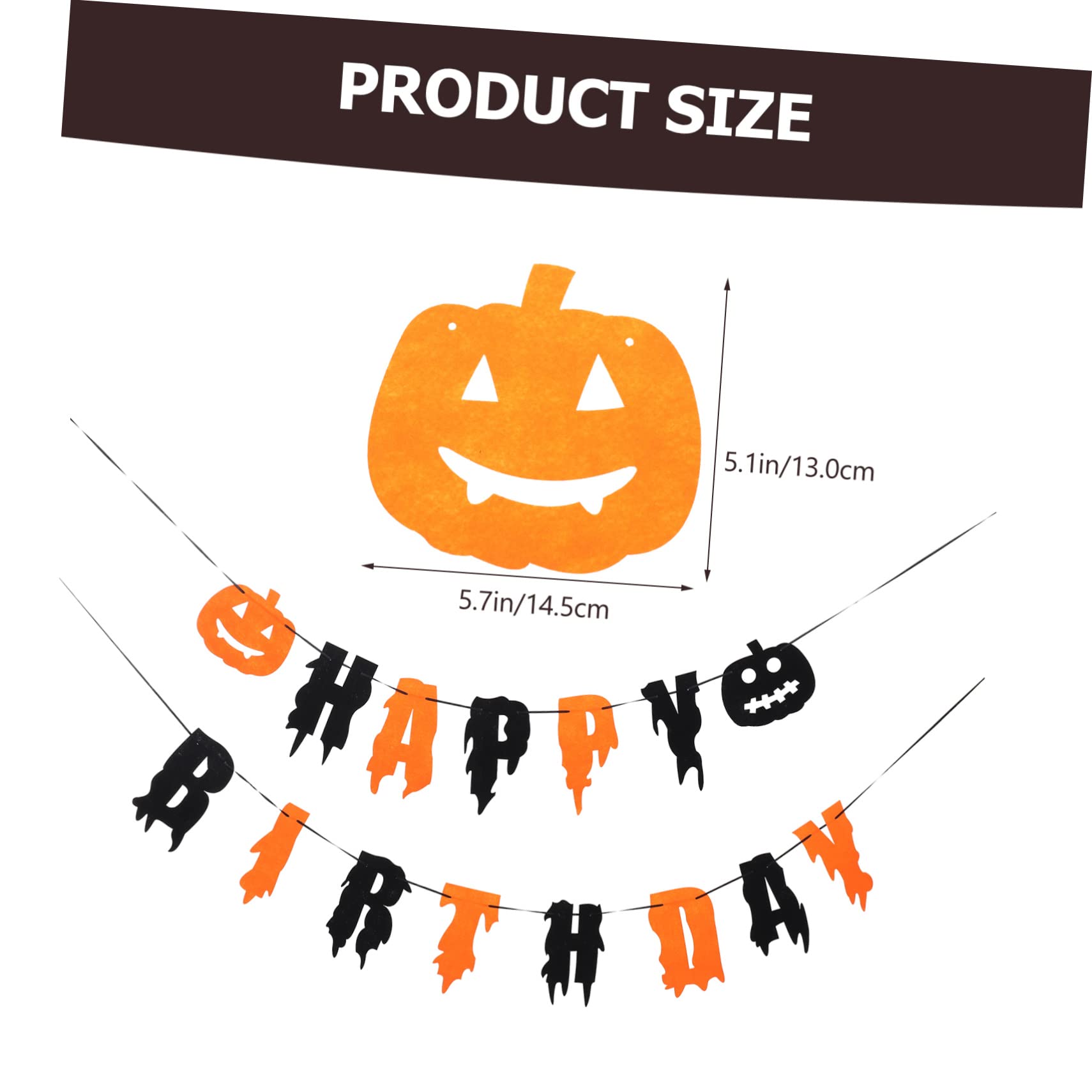 Didiseaon 5pezzi Banner Decorativo Di Compleanno Tema Halloween Facile Da Appendere Per Festività e Eventi