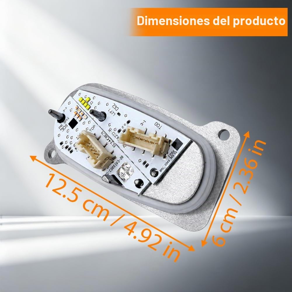 Riloer 5FJ941475 Módulo LED Luz Diurna Izquierda con Disipador compatible con Seat Leon IV KL1 KL8 2020-2024, SEAT Tarraco KN2, CUPRA Formentor KM, Faro Full LED