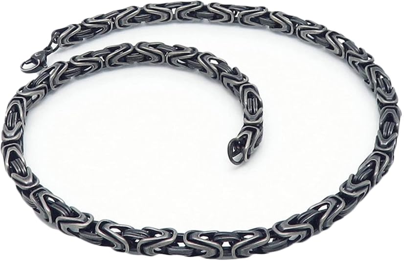 HNSP Collier à Chaîne Torsadée En Acier Inoxydable Pour Hommes Chaînes