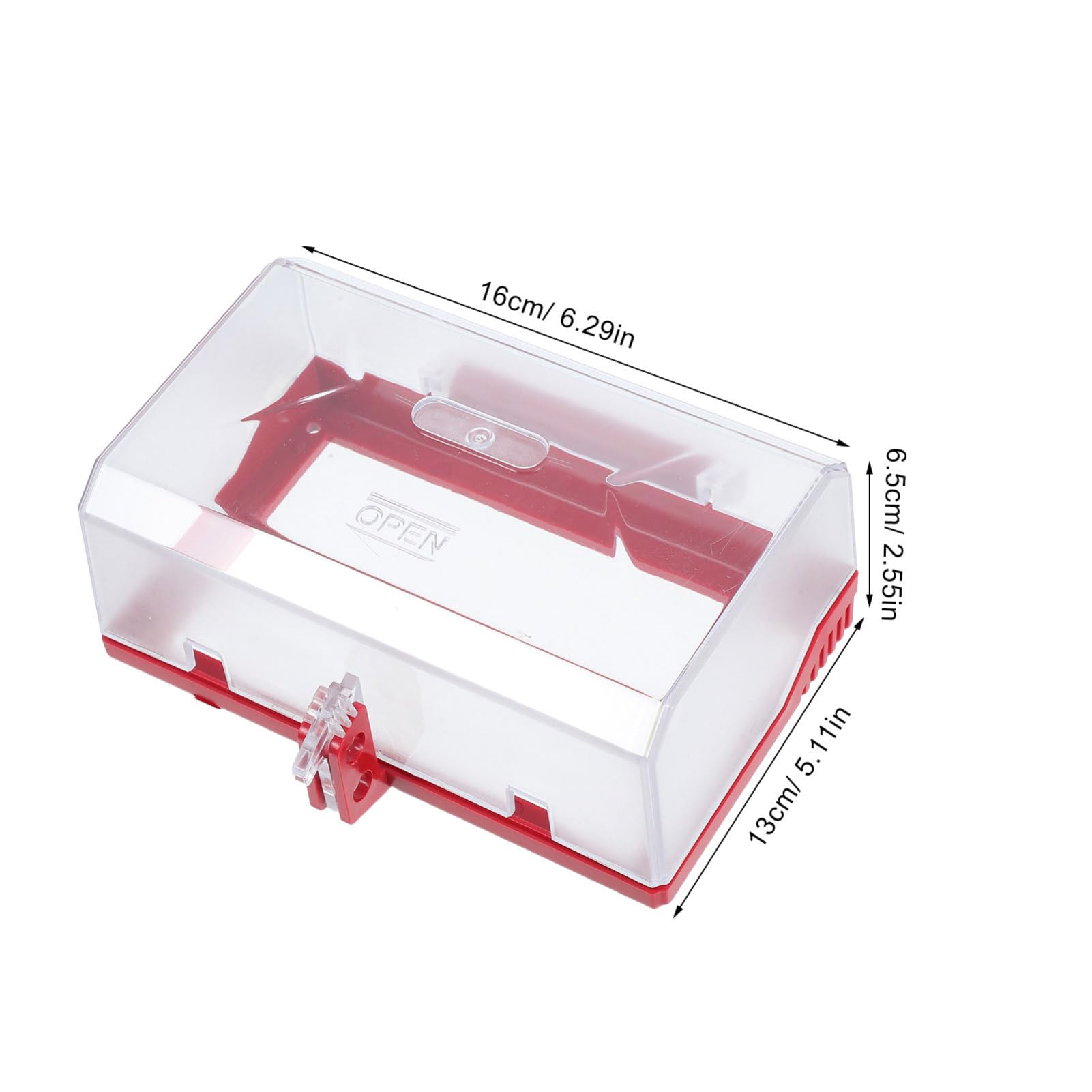 MAGICLULU 4 Stück Abschließbare Steckdosenverriegelungsabdeckung Transparent und Stoßfeste Schutzbox für Außen und Feuchträume Steckdosenschutz für Kindersicherung